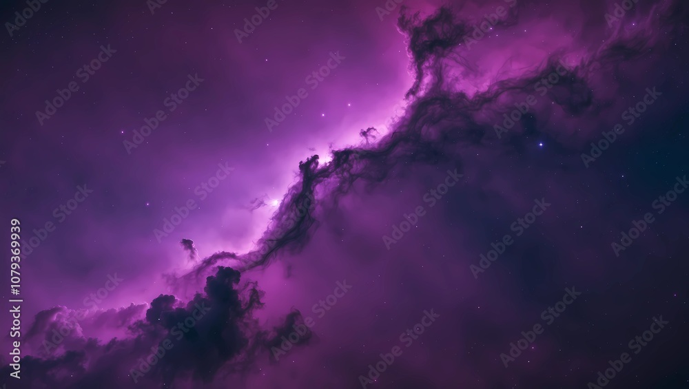 Obraz premium purple nebula wallpaper 4k