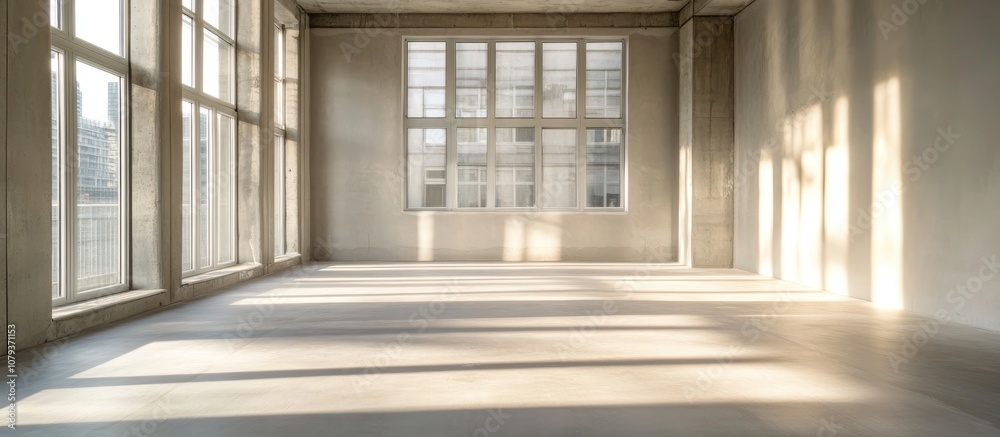 Interior view of modern apartments in a newly constructed building showcasing design layout and construction progress Interior view of modern apartments in a newly constructed building showcasing design layout and construction progress