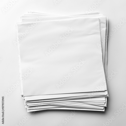 One sheet of copy paper photo