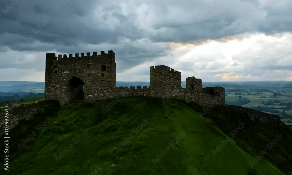 Ancient Fortress Ruins Overgrown with Grass and Moss
Ancient Fortress Ruins Overgrown with Grass and Moss