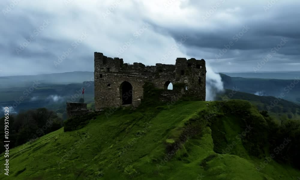 Ancient Fortress Ruins Overgrown with Grass and Moss
Ancient Fortress Ruins Overgrown with Grass and Moss