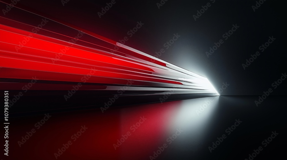 Futuristic Red and White Light Streaks Futuristic Red and White Light Streaks