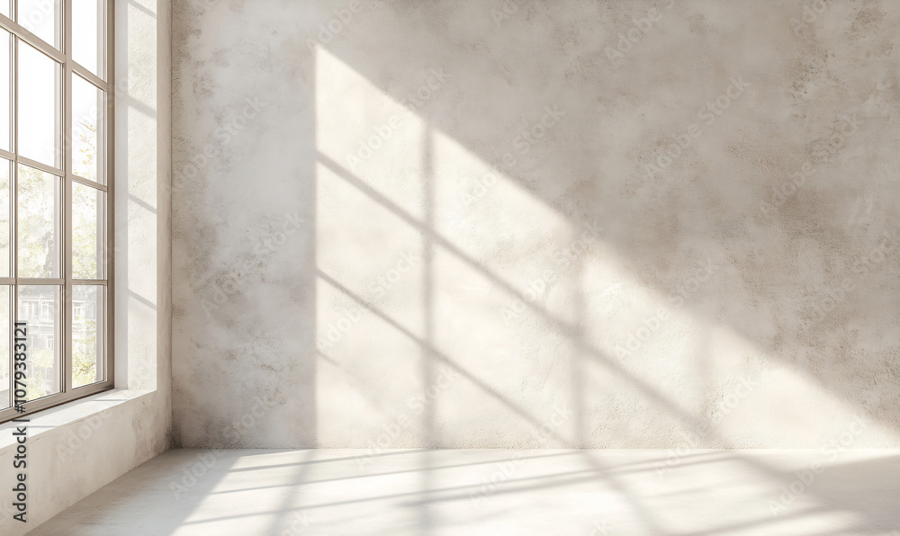Obraz premium Shadows in an empty room