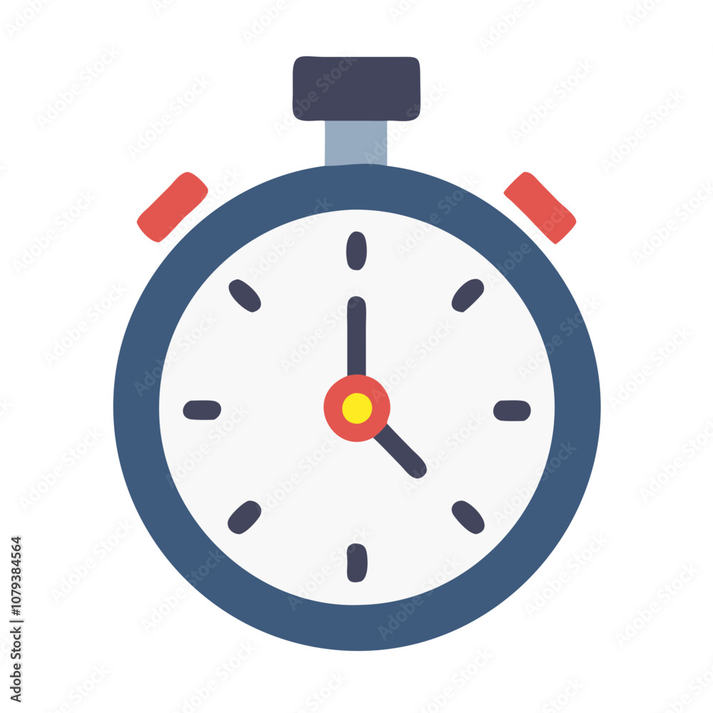 A vector icon of a stopwatch designed for measuring time during various activities or sports, suitable for use in applications related to fitness and timing events A vector icon of a stopwatch designed for measuring time during various activities or sports, suitable for use in applications related to fitness and timing events