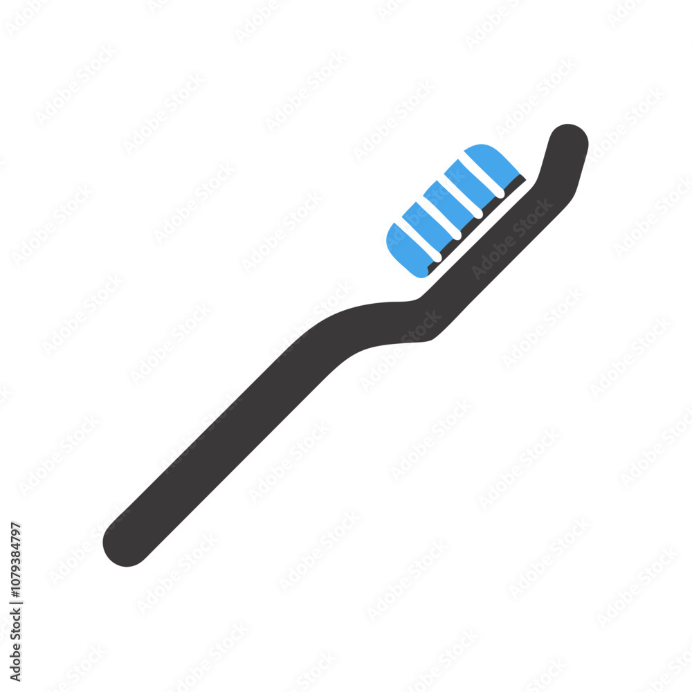 A simple vector icon of a toothbrush designed for dental care, showcasing soft bristles and a sleek handle, emphasizing hygiene and daily cleanliness routines A simple vector icon of a toothbrush designed for dental care, showcasing soft bristles and a sleek handle, emphasizing hygiene and daily cleanliness routines