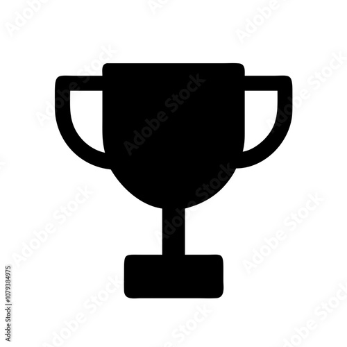 A simple vector icon representing a trophy, symbolizing achievement and victory in various competitions or awards