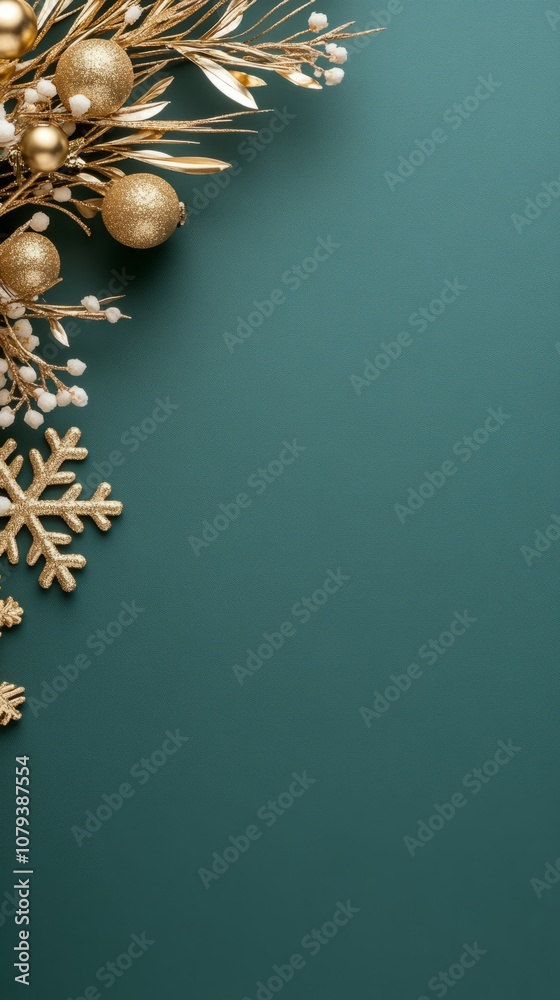Naklejka premium Christmas verical background.