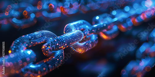 How Blockchain Is Rebuilding Cybersecurity, cybersecurity experts implementing blockchain, Blockchain Technology Concept, Digital Chain Network, How Blockchain Is Rebuilding Cybersecurity