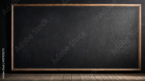 Blank black board chalkboard texture blackboard background
