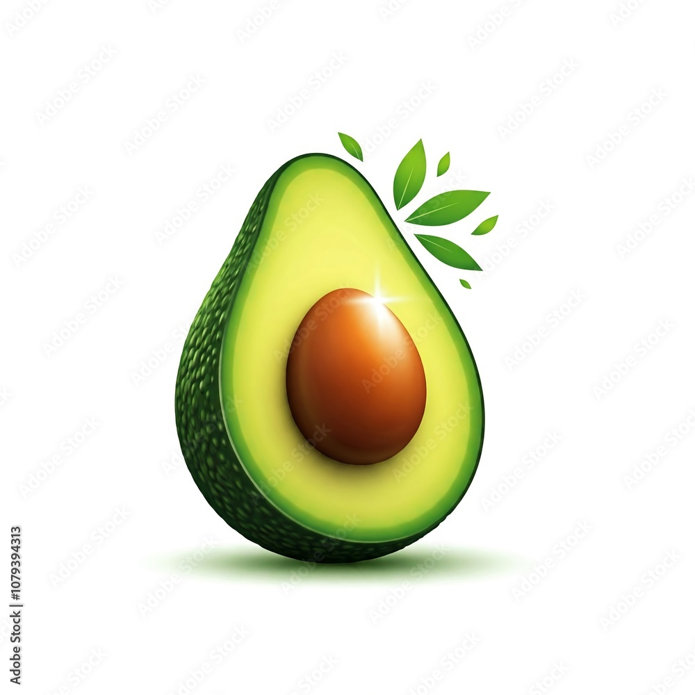 A 3D logo shaped like a ripe A 3D logo shaped like a ripe