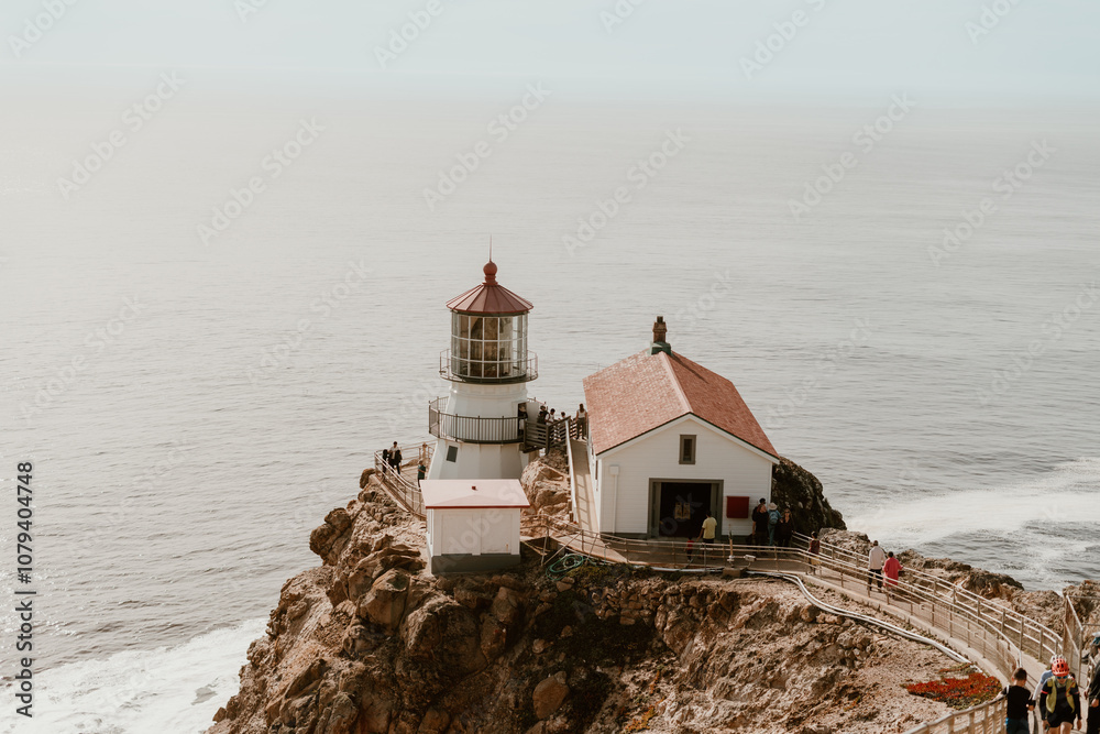 Lighthouse on the coast of California Lighthouse on the coast of California