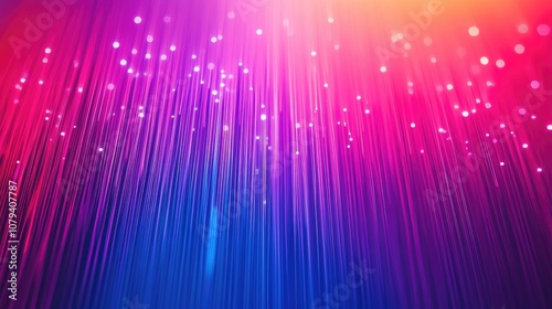 Abstract Background Of Optical Fiber Wire Neon Colors And Gradients Technology Theme Data Connection Concept Banner Text Space photo