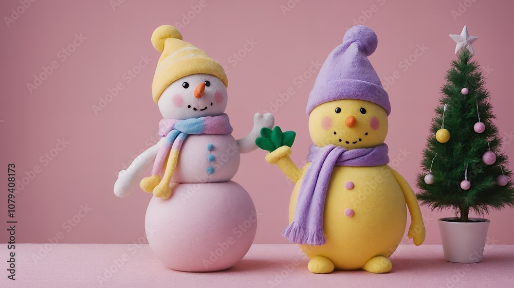 High-resolution Christmas images with snowmen and decorative items illustration design image. Merry Christmas Greeting Card. High-resolution Christmas images with snowmen and decorative items illustration design image. Merry Christmas Greeting Card.