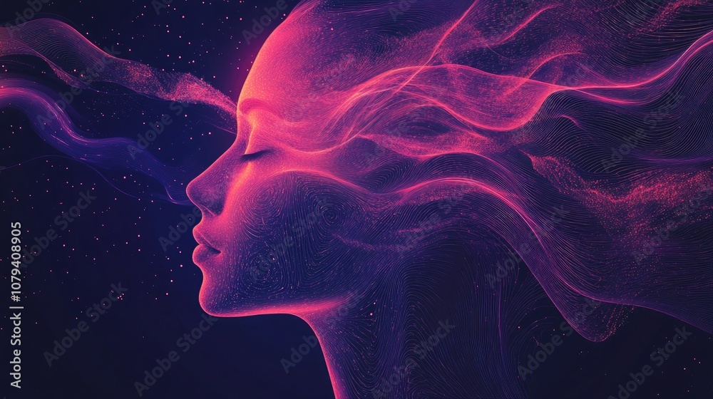 Abstract Composition On Human Evolution Futuristic Technology Virtual Reality Artificial Intelligence Digital Mind Fractal Science Abstract Composition On Human Evolution Futuristic Technology Virtual Reality Artificial Intelligence Digital Mind Fractal Science