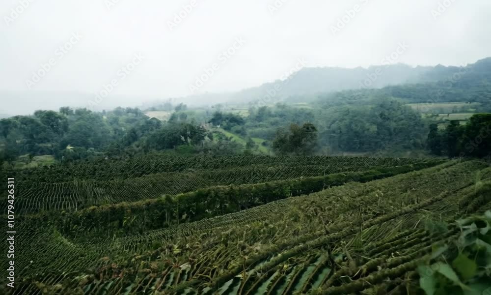 vineyard in the morning vineyard in the morning