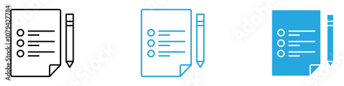 Test Icon Set Vector illustration in black