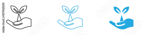 Environment Icon Set Vector illustration in black