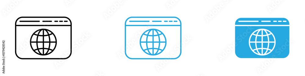 Internet Icon Set Vector illustration in black Internet Icon Set Vector illustration in black
