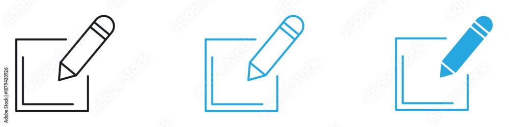 Post Icon Set Vector illustration in black Post Icon Set Vector illustration in black
