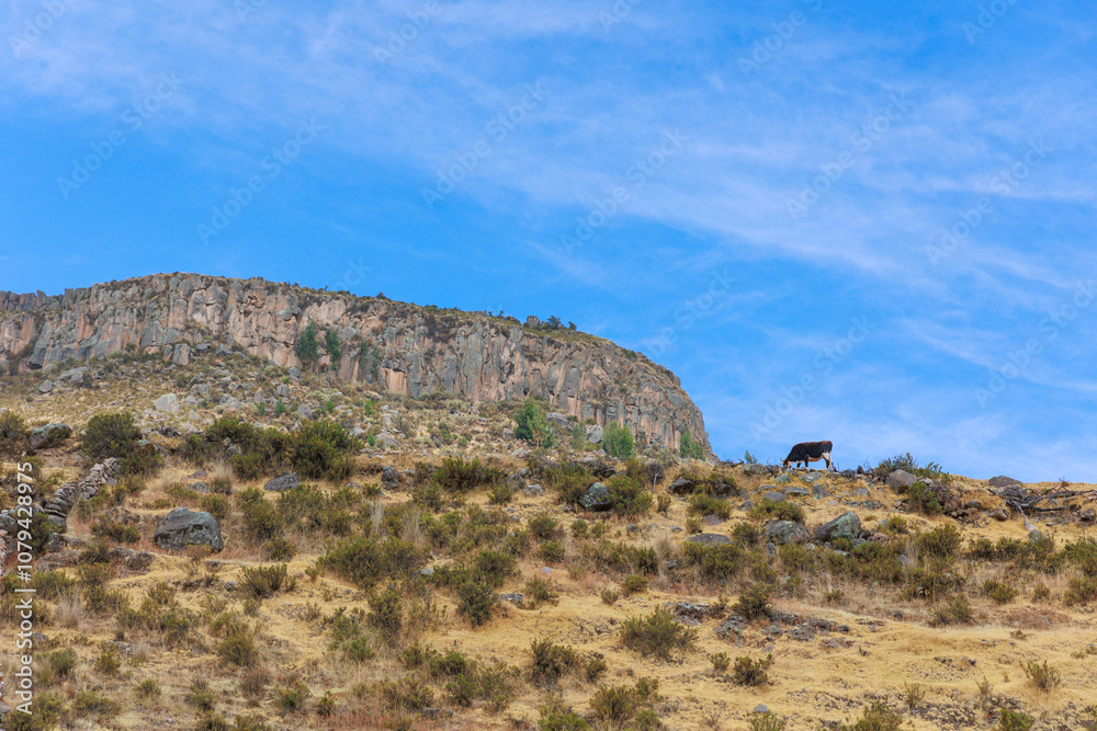 Countryside landscape in the Andes of Pampachiri, Andahuaylas. Peru