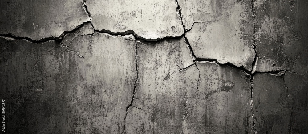 Rough textured cement wall with cracks highlighting industrial charm ideal for modern architecture and interior design Rough textured cement wall with cracks highlighting industrial charm ideal for modern architecture and interior design