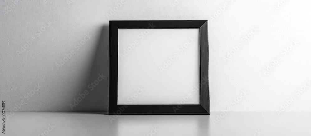 Photo frame elegantly placed on a table against a clean white background perfect for showcasing memories Photo frame elegantly placed on a table against a clean white background perfect for showcasing memories