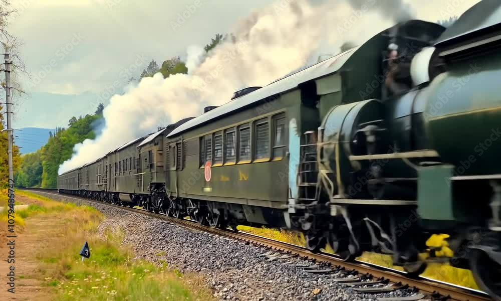 old steam train