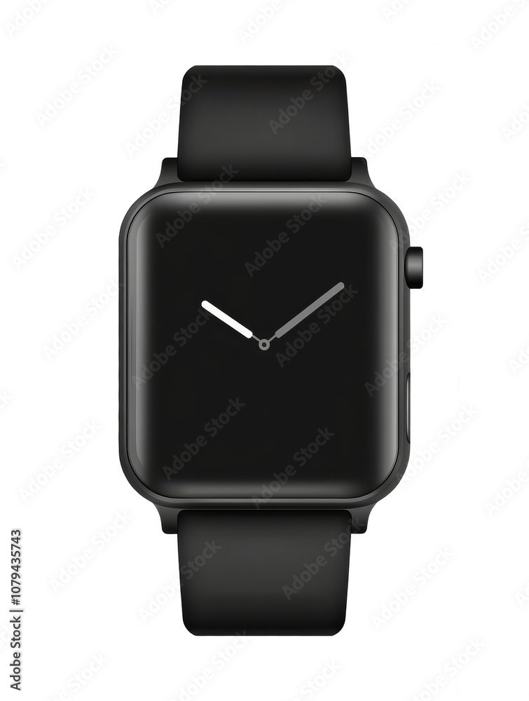 Electronic Smart Watch with blank screen isolated on white or transparent background. Electronic Smart Watch with blank screen isolated on white or transparent background.