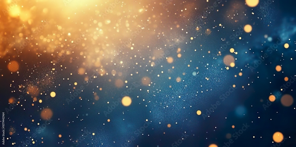 Abstract Bokeh Background with Golden and Blue Lights. Perfect for holiday themes, celebration designs, or festive decorations. Abstract Bokeh Background with Golden and Blue Lights. Perfect for holiday themes, celebration designs, or festive decorations.