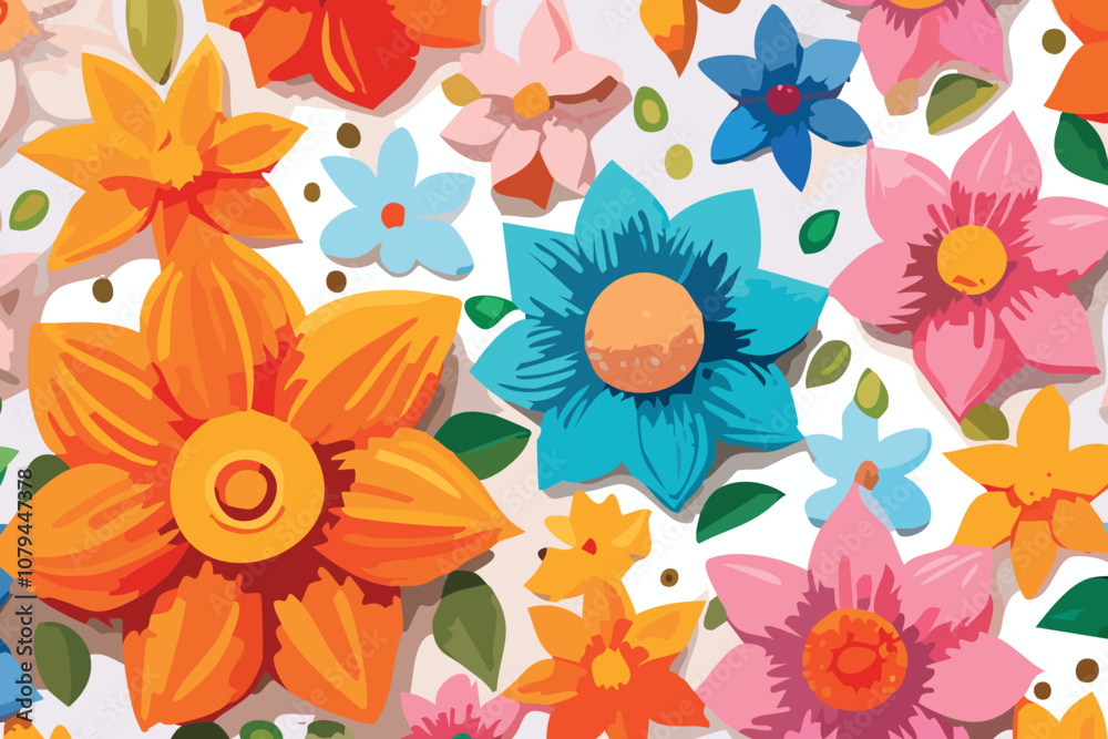 Fototapeta premium Watercolor Flower Background