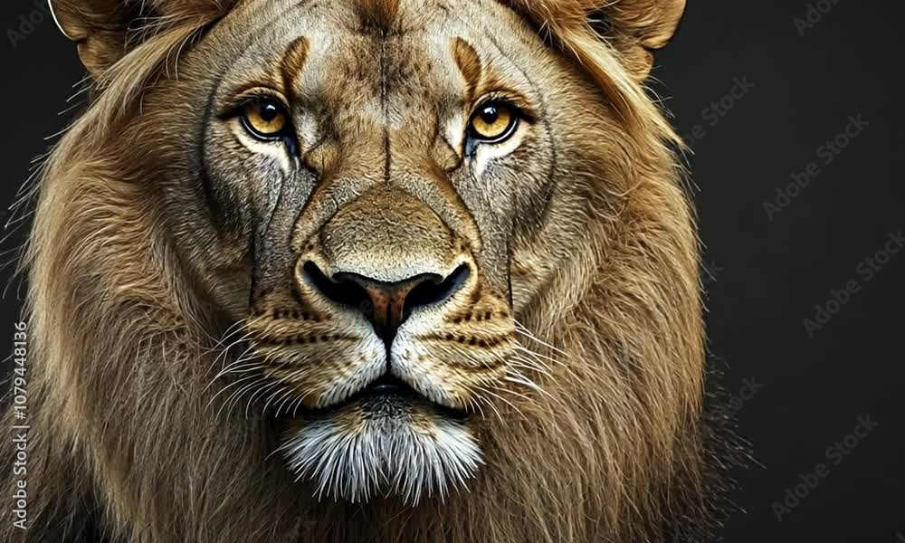 Majestic Lion Portrait Majestic Lion Portrait