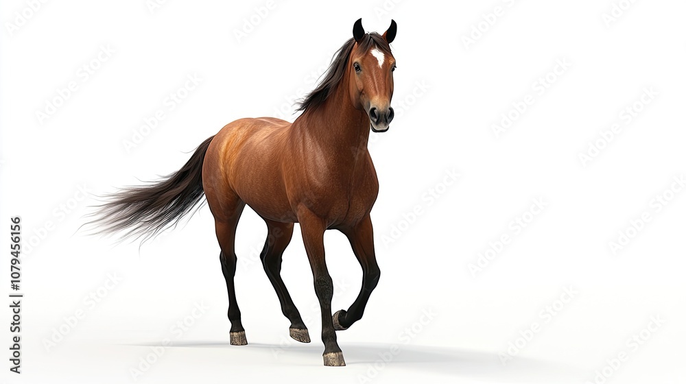 Running Horse Portrait Running Horse Portrait