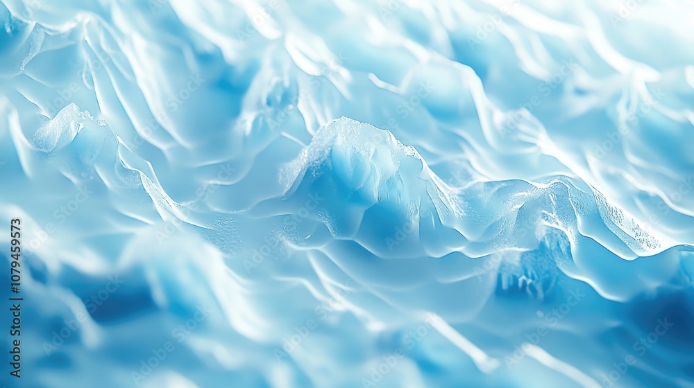 Frosty ice texture background featuring a cold surface with a blue backdrop Frosty ice texture background featuring a cold surface with a blue backdrop