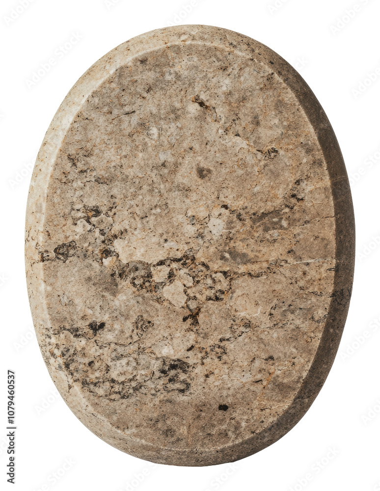 PNG Textured oval stone in earthy tones PNG Textured oval stone in earthy tones