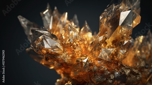 Golden Crystal Cluster photo