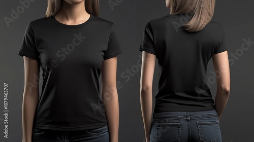 Editable T-shirt Mockup Template for Fashion Designers