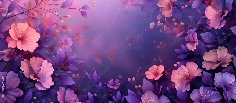 Purple and Pink Floral Dream
