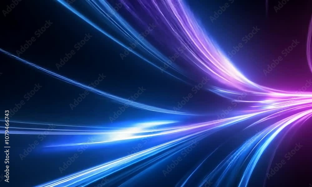 Abstract Speed Lines with Purple and Blue Lights Abstract Speed Lines with Purple and Blue Lights