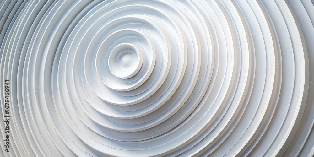 Abstract White Circular Pattern, 3D Rendering, Geometric, Design, Minimalism, White Circles, Background Abstract White Circular Pattern, 3D Rendering, Geometric, Design, Minimalism, White Circles, Background