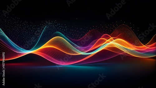 Dynamic and abstract digital illustration showing the impact of small actions.