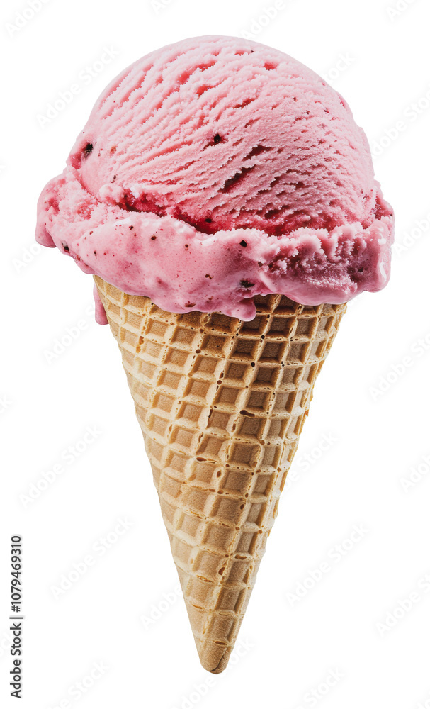 PNG Savoring pink strawberry ice cream PNG Savoring pink strawberry ice cream