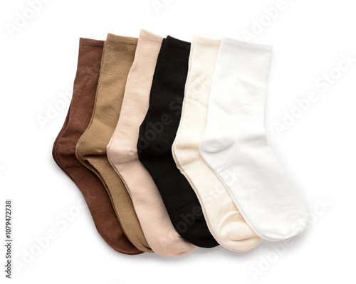 Different basic color socks...