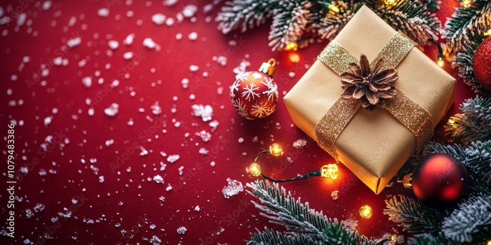 A luxurious gold-wrapped present with a shimmering gold bow, perfect for festive celebrations or special occasions. A luxurious gold-wrapped present with a shimmering gold bow, perfect for festive celebrations or special occasions.