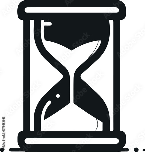 vector illustration of hourglass