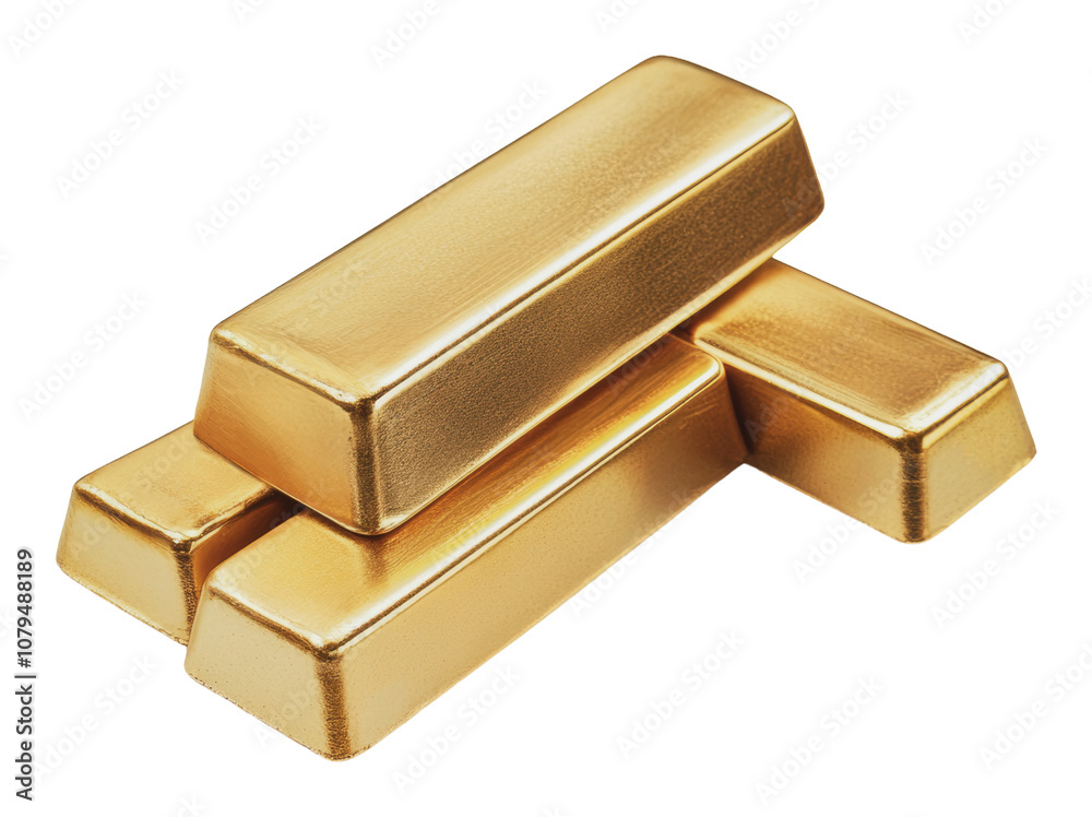 PNG Stacked gold bars gleaming under bright light PNG Stacked gold bars gleaming under bright light