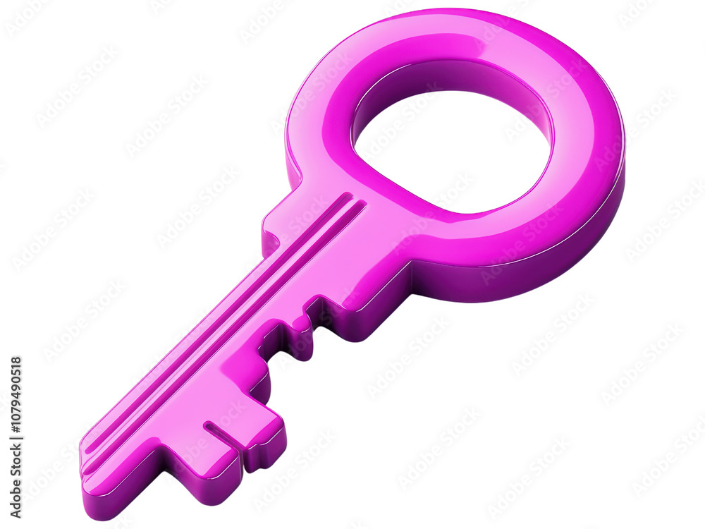 Vibrant Pink Key for Security and Unlocking Ideas Vibrant Pink Key for Security and Unlocking Ideas