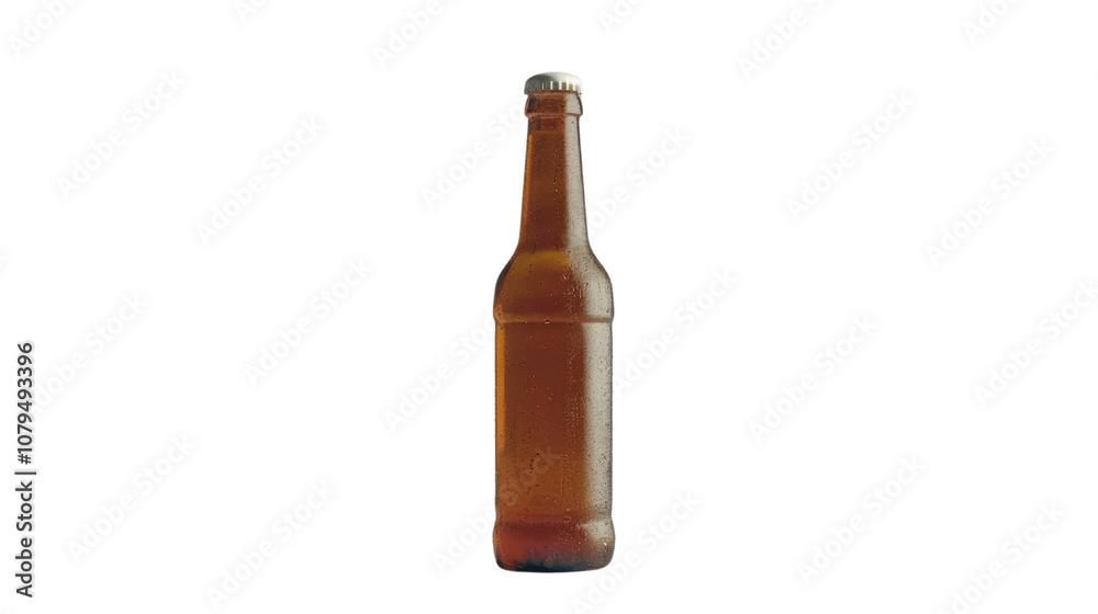 Beer drink splashing in air on white transparent background
Beer drink splashing in air on white transparent background