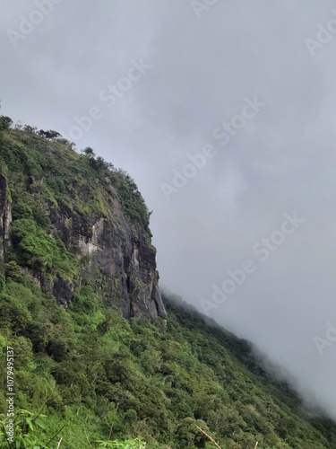 clouds over the mountains