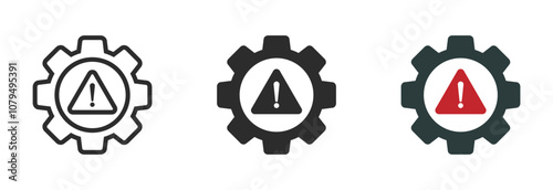Troubleshoot vector icons set. Troubleshooting icon