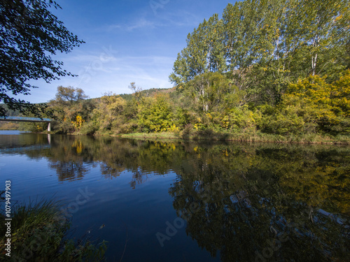 Iskar river near Pancharevo lake, Bulgaria